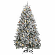 Árbol de navidad artificial con bisagras 300 led y bolas 270 cm v8769 - Vetonek