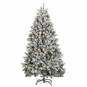 Árbol de navidad artificial con bisagras 300 led y bolas 300 cm v8776 Vetonek