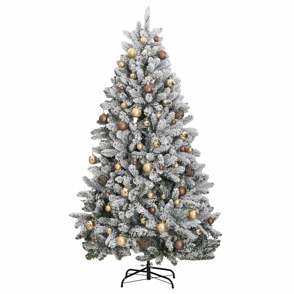 Árbol de navidad artificial con bisagras 300 led y bolas 300 cm v8776 - Vetonek