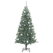 Árbol de navidad artificial con 300 led bolas y nieve 180 cm v8967 Vetonek