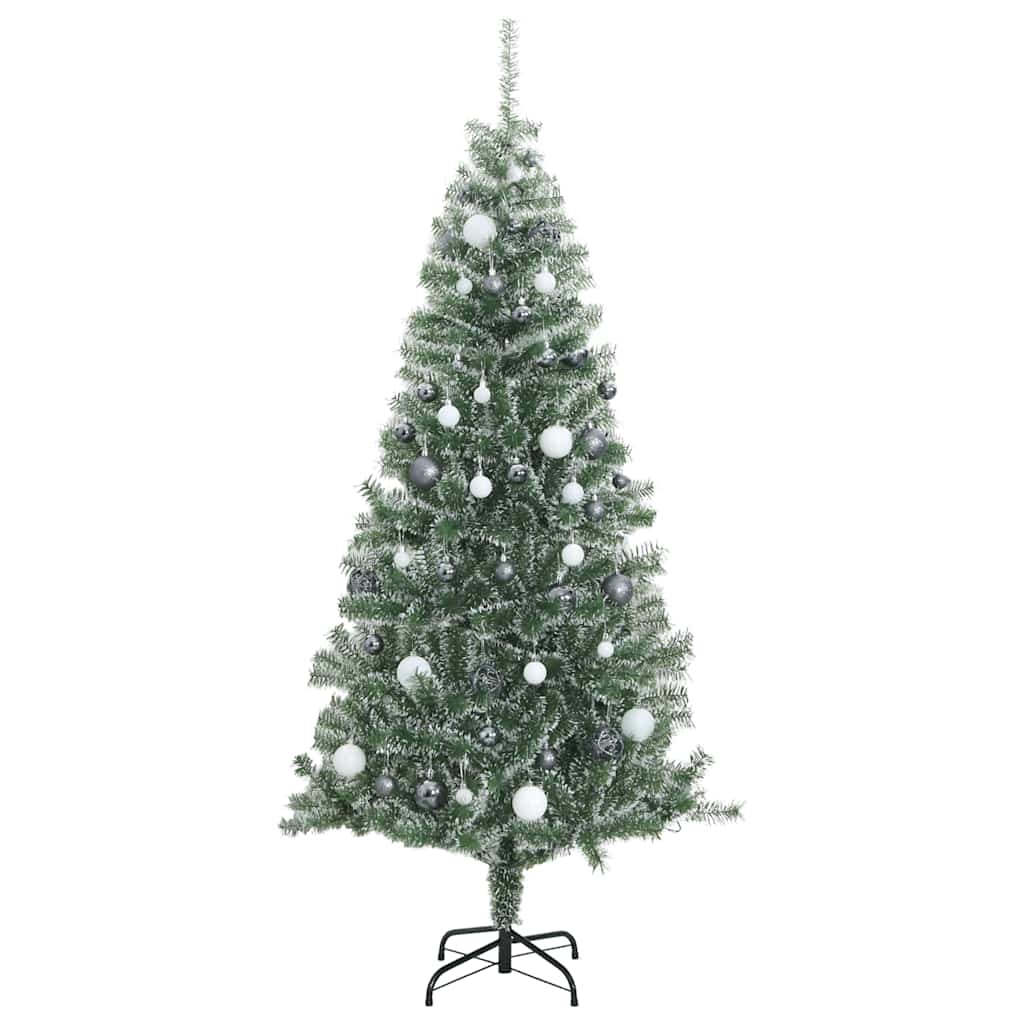Árbol de navidad artificial con 300 led bolas y nieve 180 cm v8967 Vetonek