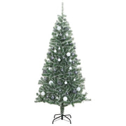 Árbol de navidad artificial con 300 led bolas y nieve 240 cm v8981 Vetonek