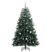 Árbol de navidad artificial con bisagras 300 led y bolas 180 cm v8998 - Vetonek