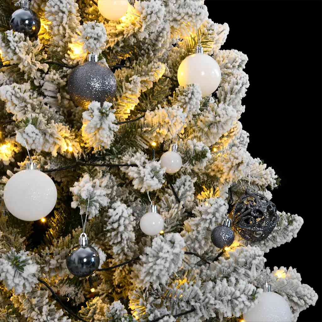 Árbol de Navidad artificial con bisagras 300 LED y bolas 180 cm - Vetonek