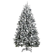 Árbol de Navidad artificial con bisagras 300 LED y bolas 180 cm - Vetonek