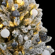 Árbol de navidad artificial con bisagras 300 led y bolas 270 cm v9124 Vetonek