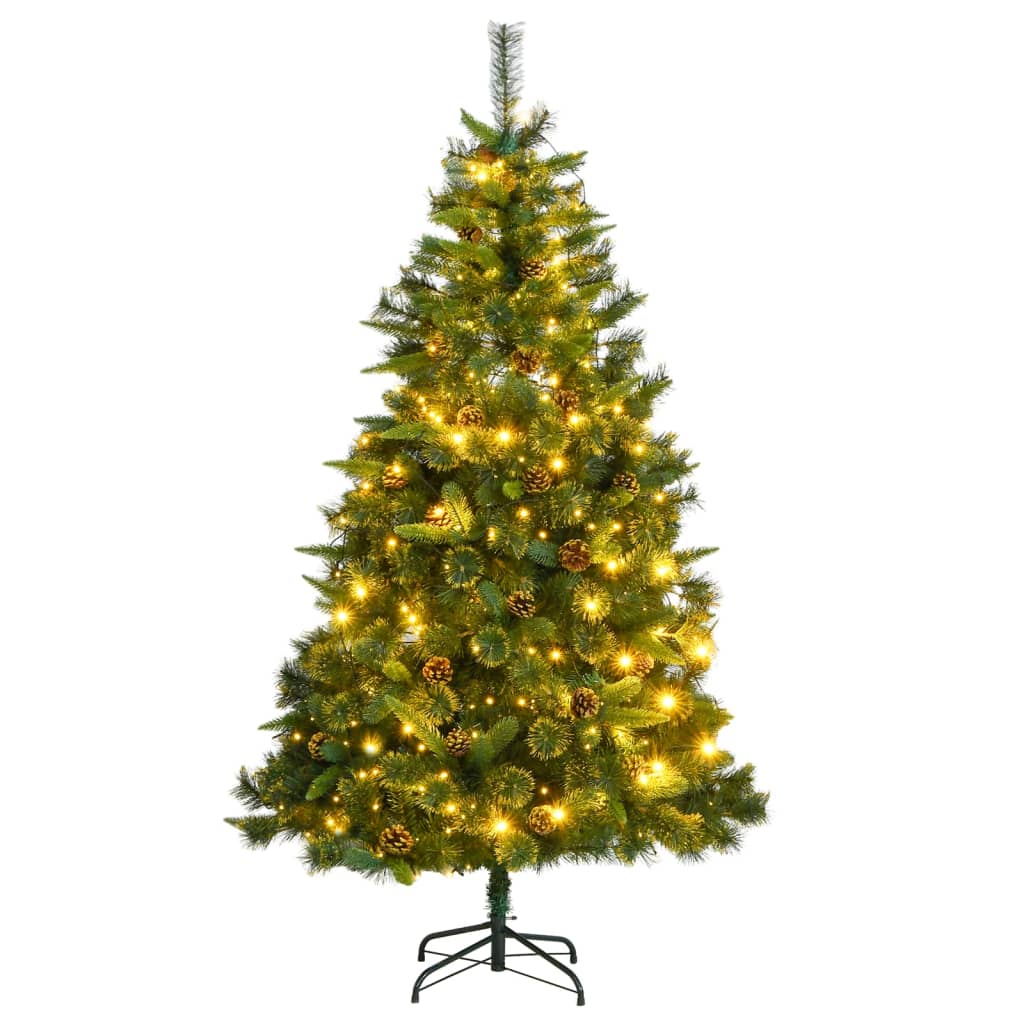 Árbol de navidad artificial con bisagras 300 leds 180 cm v9421 Vetonek