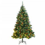 Árbol de navidad artificial con bisagras 300 leds 210 cm v9469 Vetonek