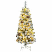 Árbol de navidad artificial con bisagras 150 led y bolas 150 cm v1912 Vetonek