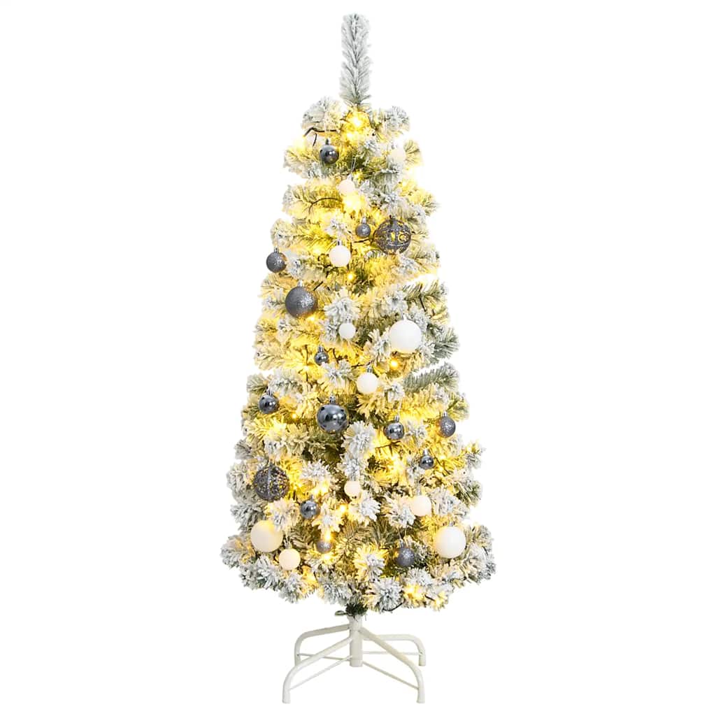 Árbol de navidad artificial con bisagras 150 led y bolas 150 cm v2032 Vetonek