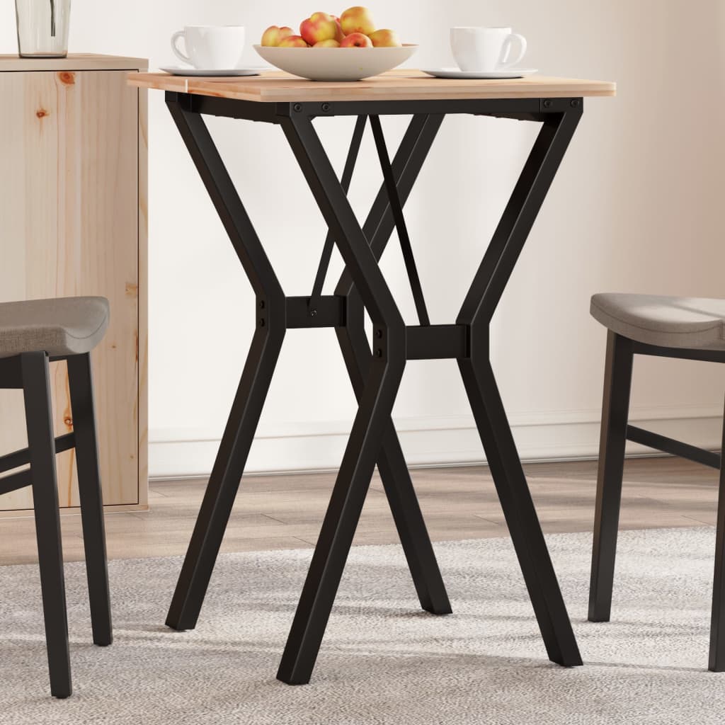 Vetonek Patas de mesa de comedor estructura Y acero 50x40x73 cm