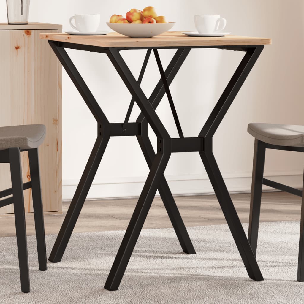 Vetonek Patas de mesa de comedor estructura Y acero 60x50x73 cm