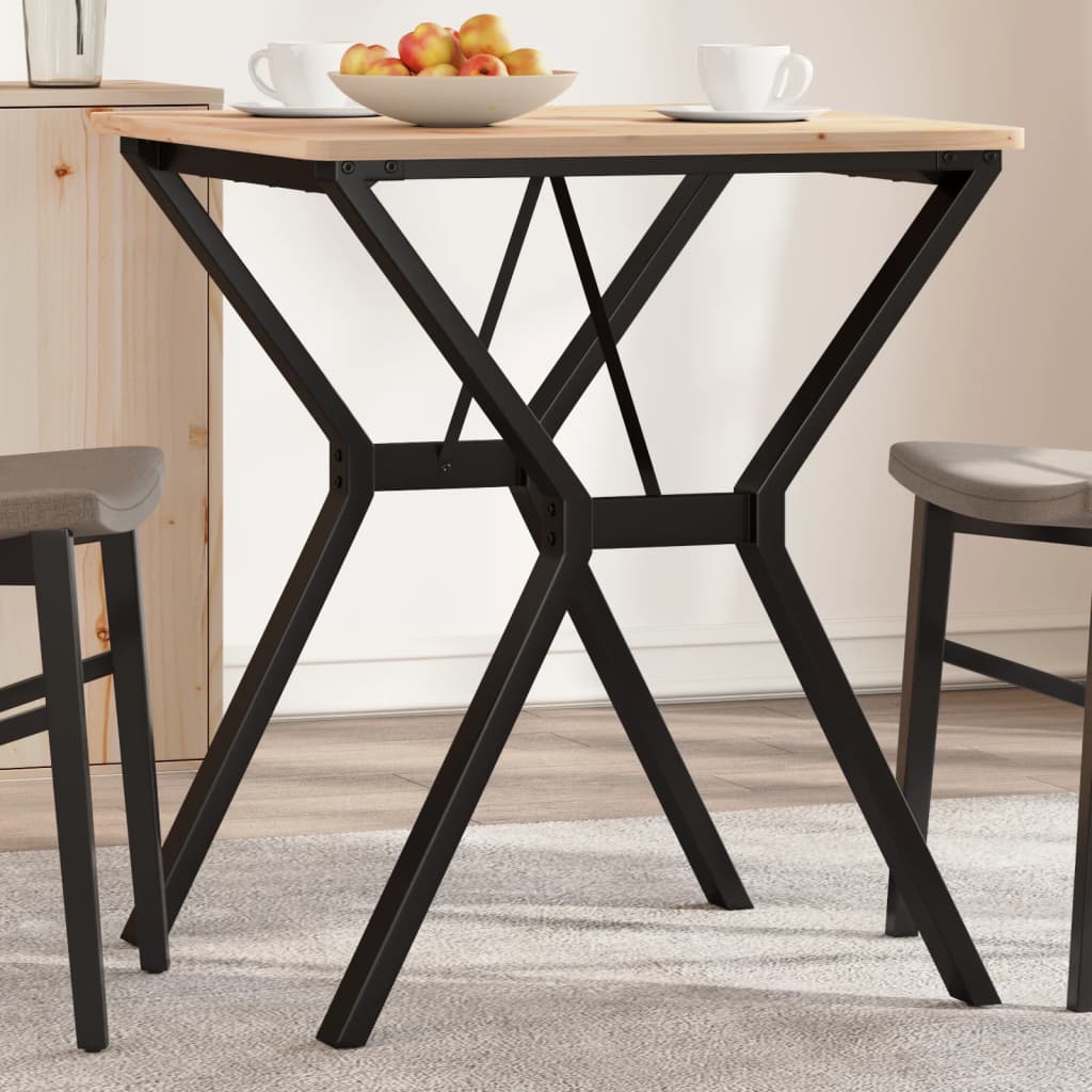 Vetonek Patas de mesa de comedor estructura Y acero 60x60x73 cm