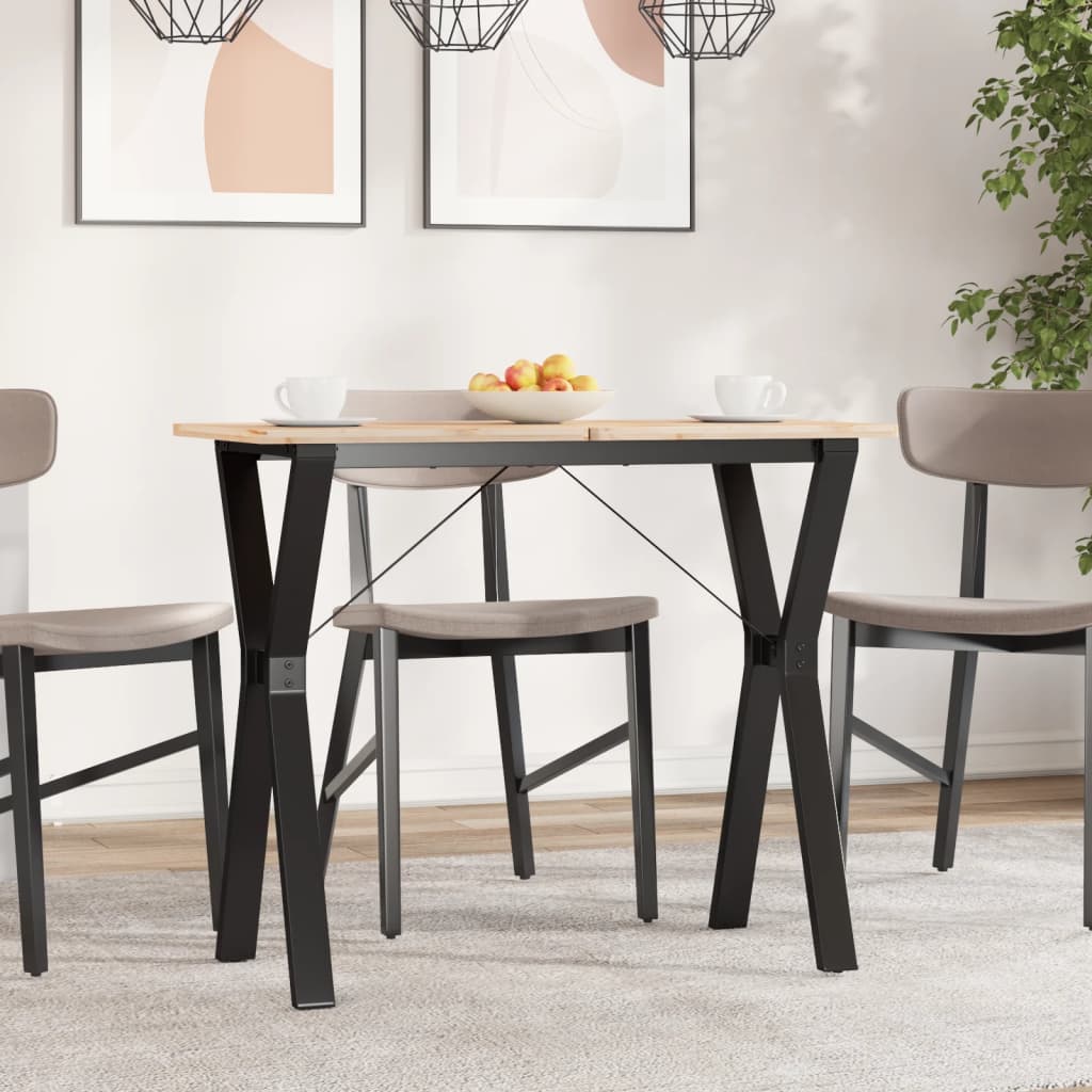 Vetonek Patas de mesa de comedor estructura Y acero 80x40x73 cm