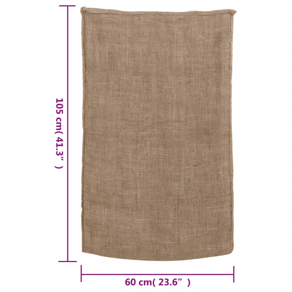 Sacs de jute 5 unités 60x105 cm 100% yute 220 g / m²