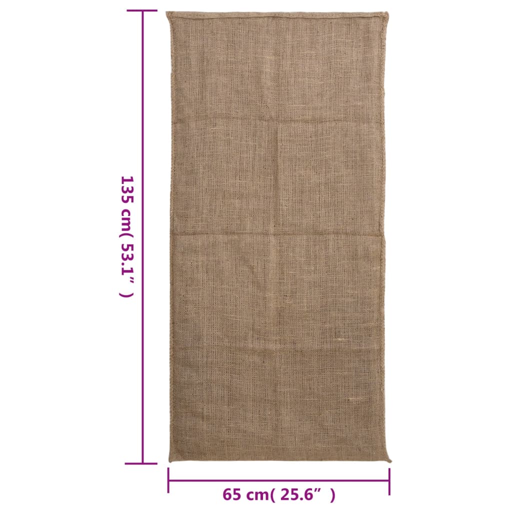 Sacs de jute 10 unités 65x135 cm 100% yute 220 g / m²