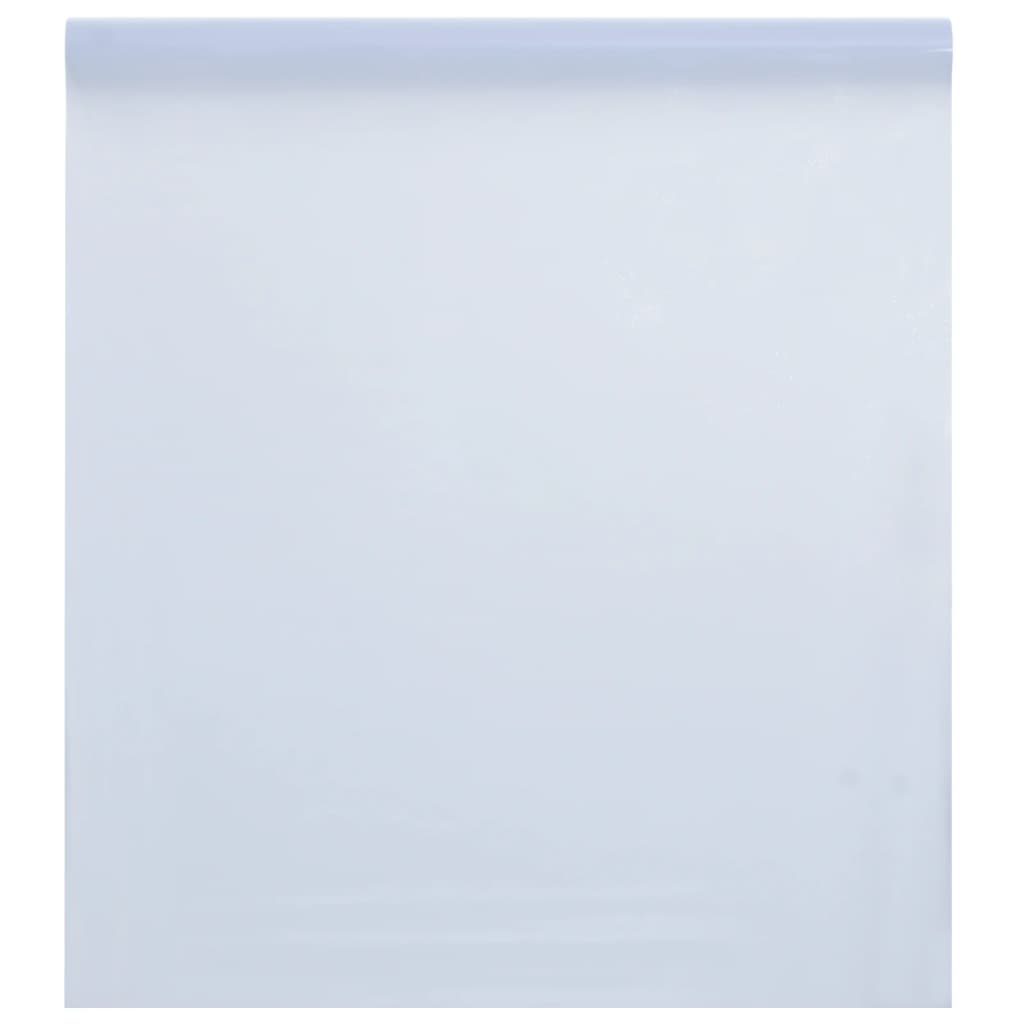 Vetonek Lámina de ventana esmerilada PVC blanco transparente 45x500 cm