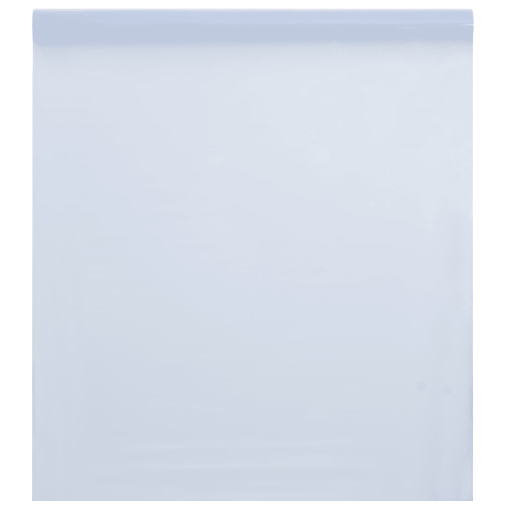 Vetonek Lámina de ventana esmerilada PVC blanco transparente 45x2000 cm