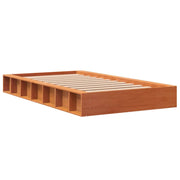 Estructura de cama sin colchón madera maciza marrón 90x190 cm v5242 - Vetonek