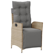 Set comedor de jardín 9 pzas con cojines ratán sintético beige V1945 Vetonek