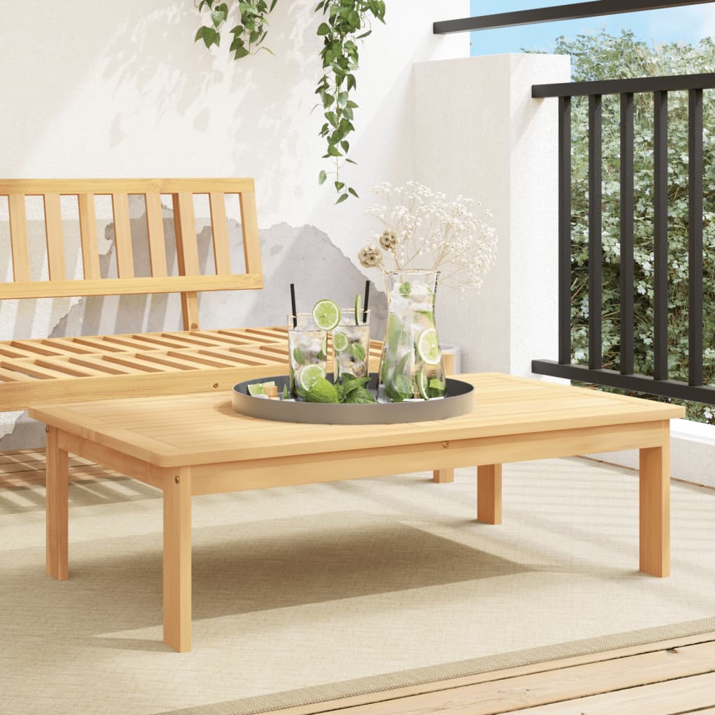 Vetonek Mesa de jardín madera maciza de acacia 100x60x30 cm