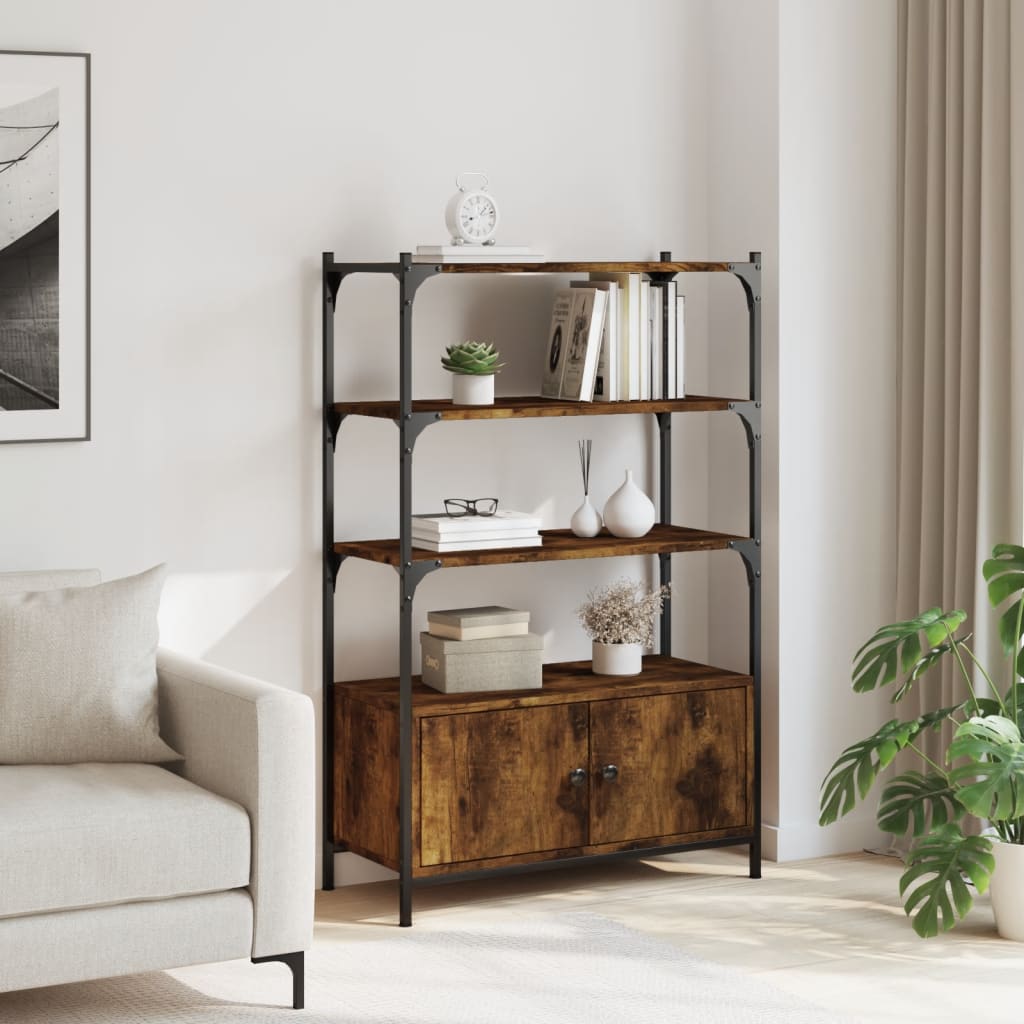 Bookstore 3 Synthesized wood shelves Nexus oak smoke 70x30x109.5 cm