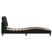 Estructura de cama sin colchón terciopelo negro 90x190 cm v3788 - Vetonek