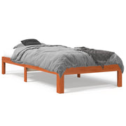 Estructura de cama sin colchón madera maciza marrón 90x190 cm - Vetonek