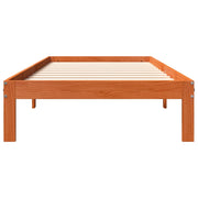 Estructura de cama sin colchón madera maciza marrón 90x190 cm - Vetonek