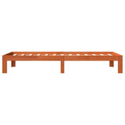 Estructura de cama sin colchón madera maciza marrón 90x190 cm - Vetonek
