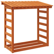 Vetonek Leñero de madera maciza pino marrón cera 108x64,5x110 cm
