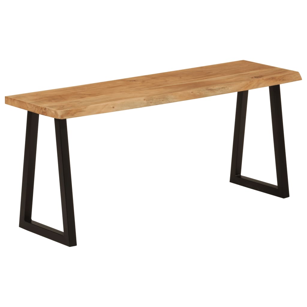 Bench with natural edge made of solid acacia wood 105 cm V4790 Vetonek