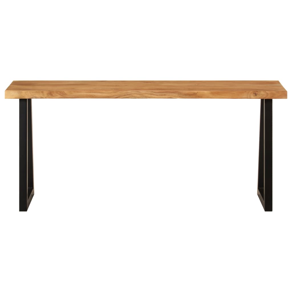 Bench with natural edge made of solid acacia wood 105 cm V4790 Vetonek