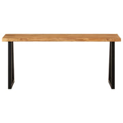 Bench with natural edge made of solid acacia wood 105 cm V4790 Vetonek
