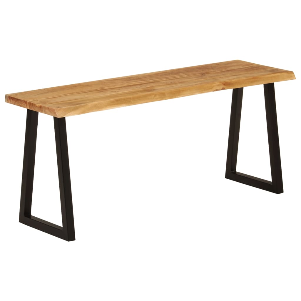 Bench with natural edge made of solid acacia wood 105 cm V4790 Vetonek