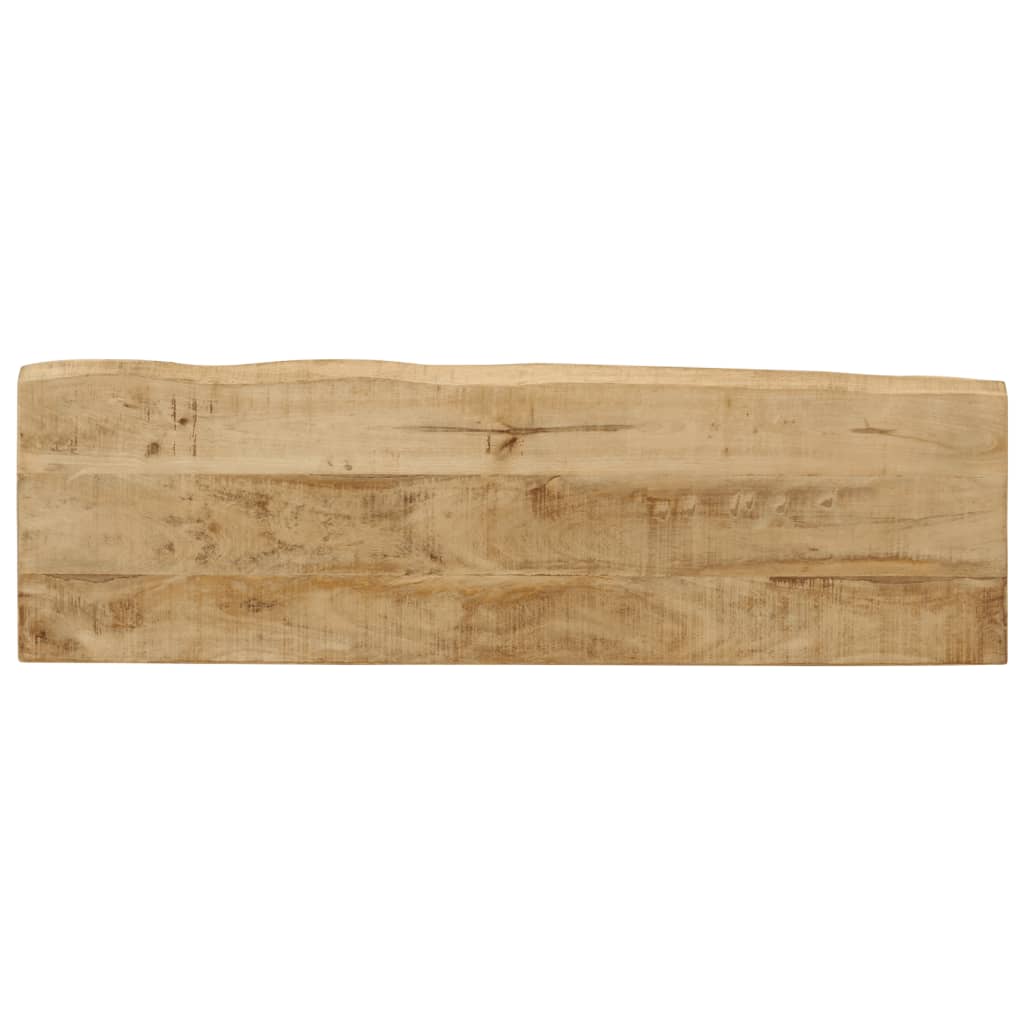 Table console avec bord naturel en bois de manguier massif 105x33x76 cm V4905 Vetonek