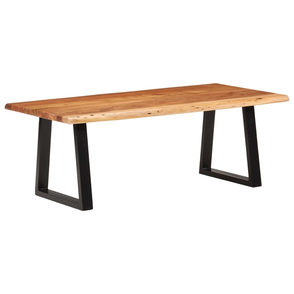 Vetonek Mesa de centro madera maciza acacia 110x55x40 cm