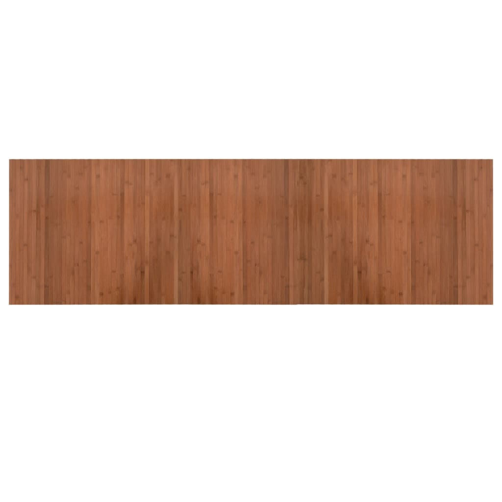 Tapis rectangulaire en bambou marron 60x200 cm V7357 Vetonek