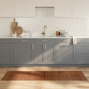 Tapis rectangulaire en bambou marron 60x200 cm V7357 Vetonek