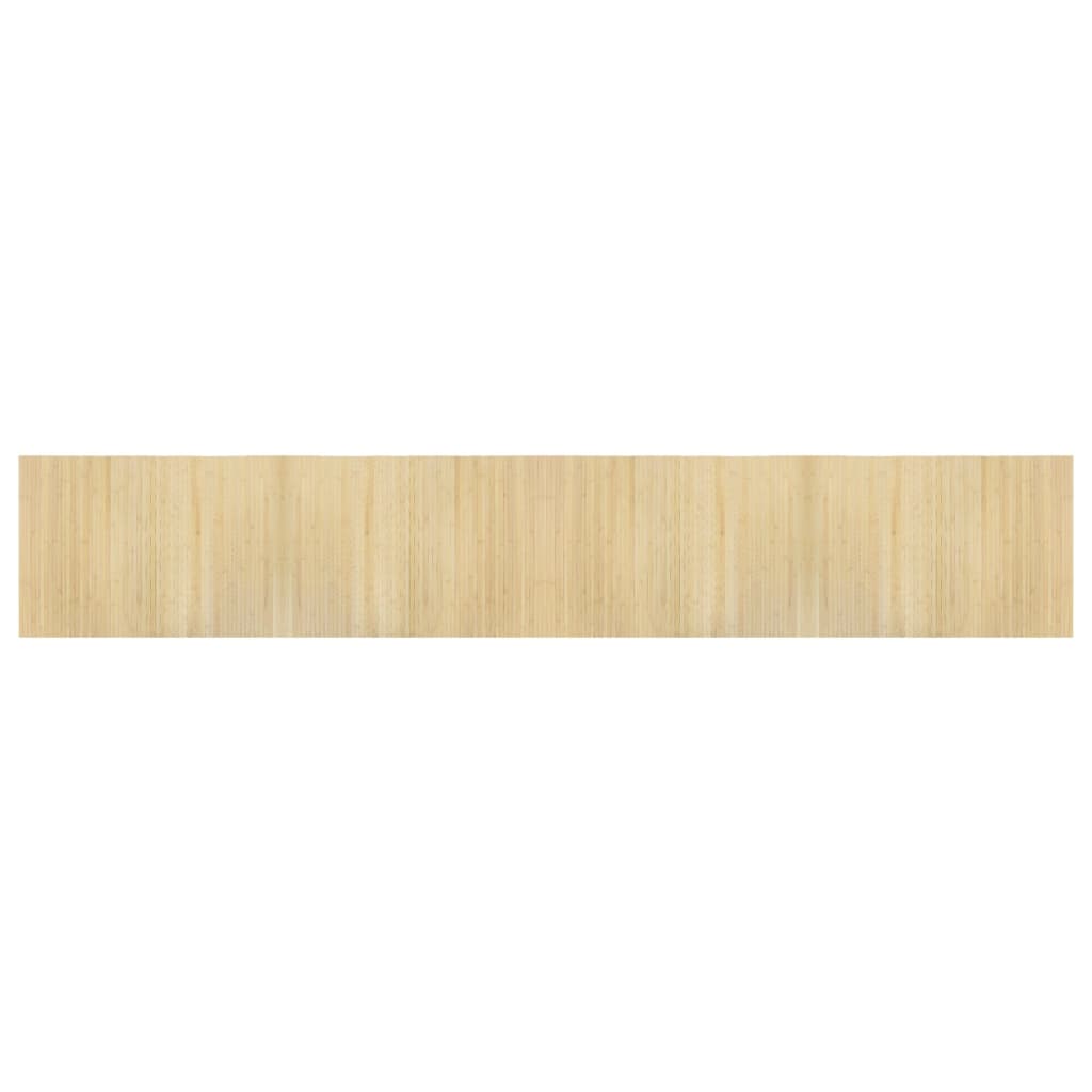 Carpet de bambu retangular cor de luz de bambu 70x400 cm