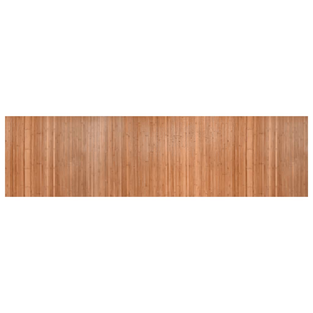 Bambu de carpete retangular cor natural 80x300 cm