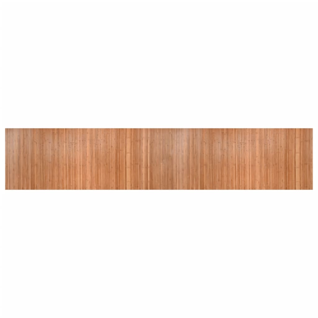 Bambu de carpete retangular cor natural 80x400 cm