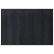 Tapis rectangulaire en bambou noir 70x100 cm V8835 Vetonek