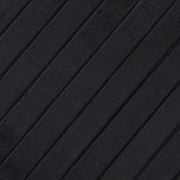 Tapis rectangulaire en bambou noir 70x100 cm V8835 Vetonek
