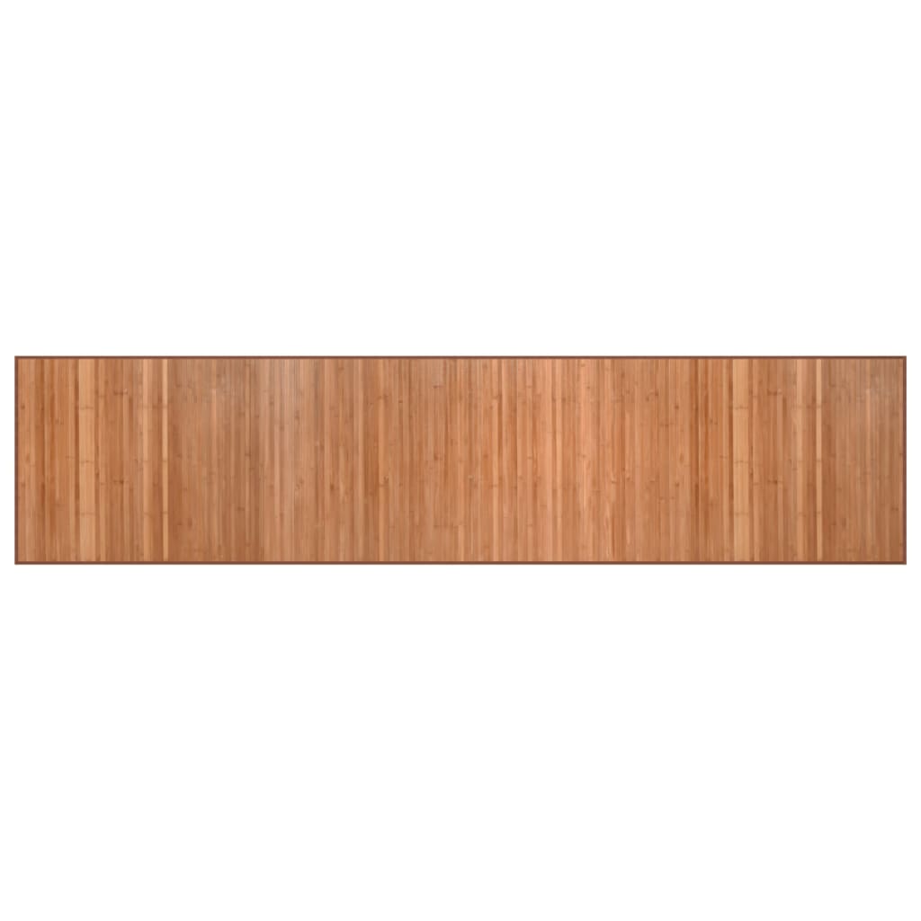 Bambu de carpete retangular cor natural 70x300 cm