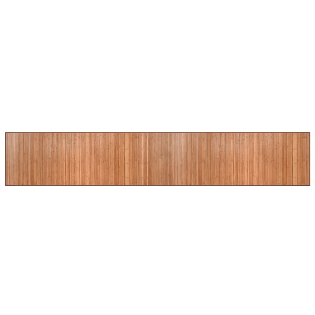 Bambu de carpete retangular cor natural 70x400 cm