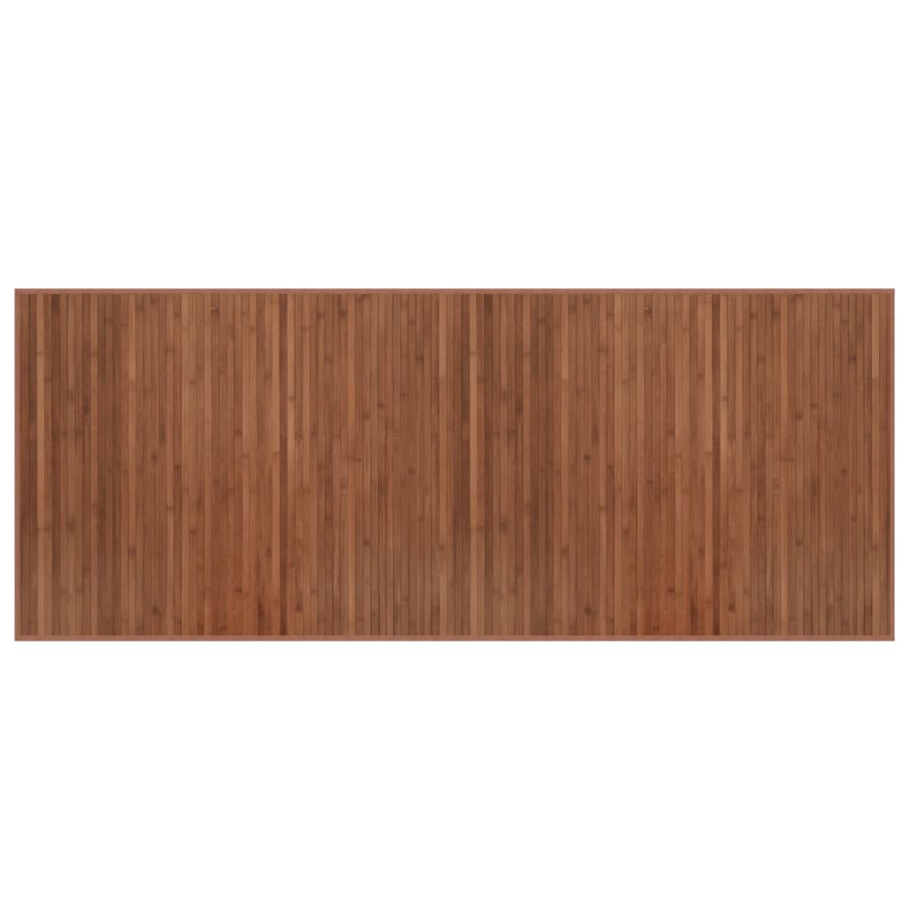 Carpet de bambu retangular Brown 80x200 cm