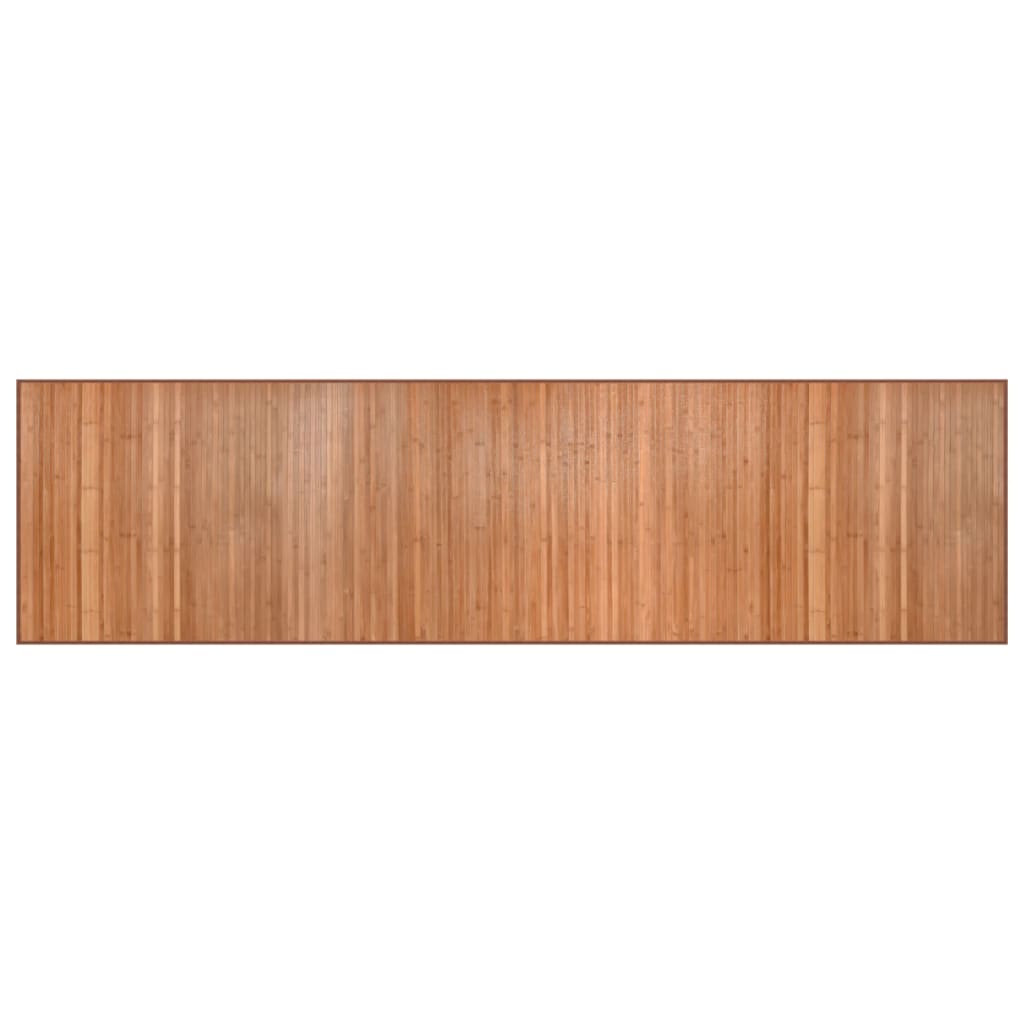 Bambu de carpete retangular cor natural 80x300 cm