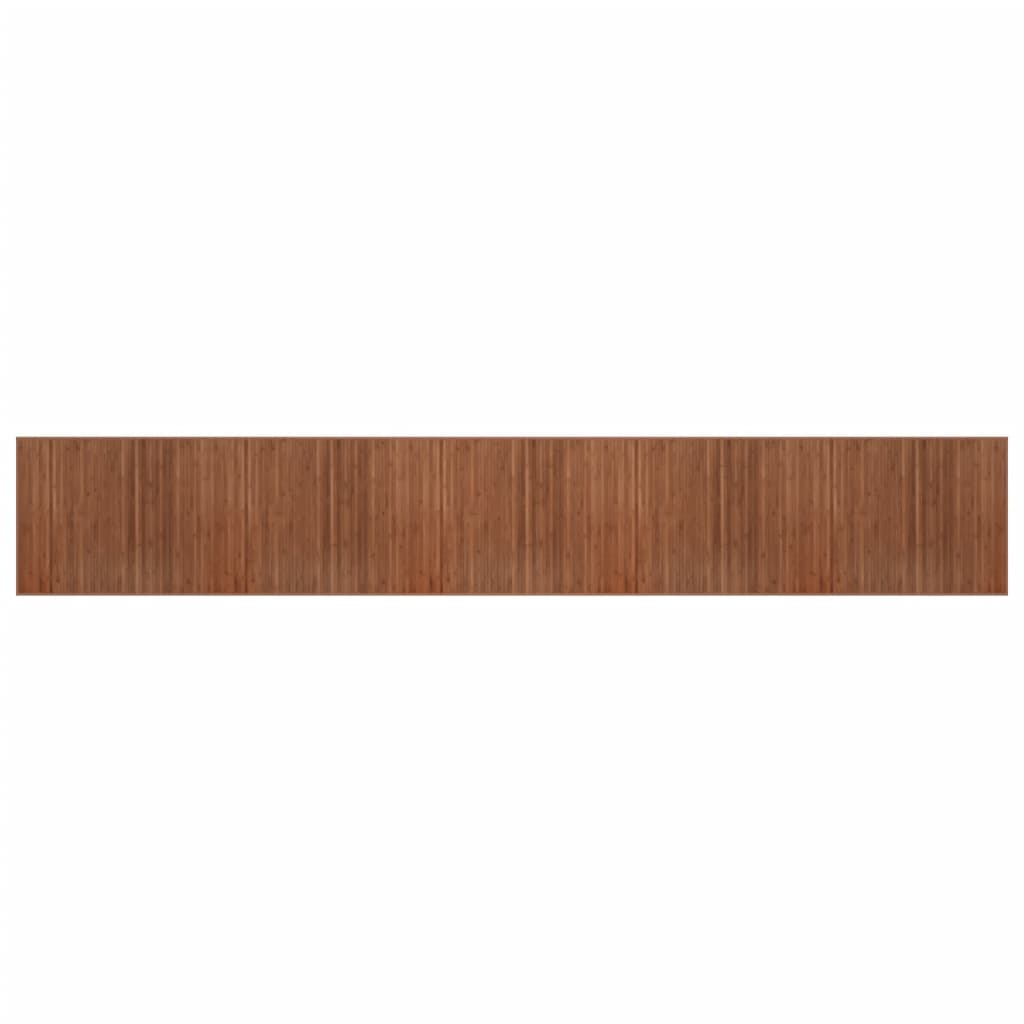 Carpet de bambu retangular Brown 80x1000 cm