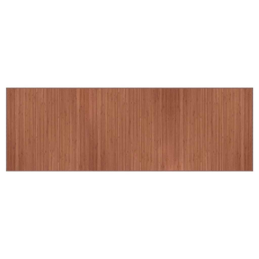 Carpet de bambu retangular Brown 100x300 cm